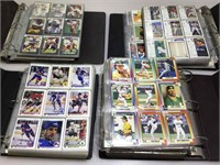 Sports cards in albums lot