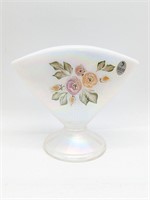 Fenton S. Smith Hand painted Glass Vase