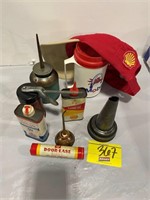 ADVERTISING OIL CANS, OIL SPOUT, OIL & GAS