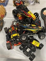 GROUP OF REMOTE CONTROL CARS W/ REMOTES