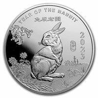 2023 5 Oz Silver Round Year Of The Rabbit
