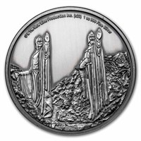 2023 1 Oz Silver Coin $2 The Lotr: Argonath