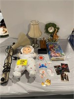 TOY STORY VHS, DOLLS, STICKERS, DESK LAMPS,