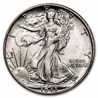 1916-1947 Walking Liberty Half Dollar Bu (random)