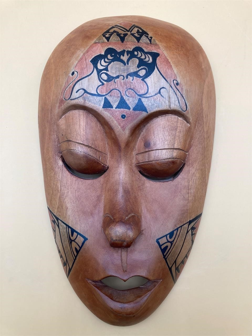 Indonesian Hand Carved Wood Mask