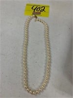 18" STRAND W/ CLASP MARKED 14K & OTHER ILLEGIBLE