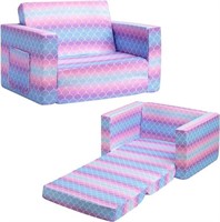 ALIMORDEN 2-in-1 Flip Out Soft Kids Couch
