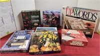 Assorted Puzzles, Up Words Game and Yahtzee Game