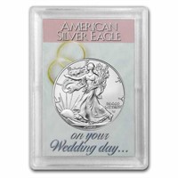 2023 1 Oz Silver Eagle Wedding Day Design Card
