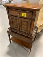 WOODEN NIGHT STAND, WOODEN ACCENT TABLE