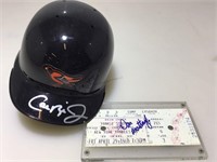 Cal Ripken jr autograph mini helmet