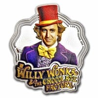 2024 Willy Wonka 1 Oz Silver Colorized Coin Pf