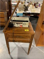 KENMORE SEWING MACHINE IN WOODEN CABINET