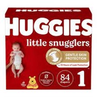 HUGGIES LITTLE SUNGGLERS 84 DIAPERS SIZE 1