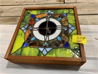 STAINED GLASS STYLE CLOCK