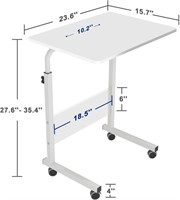 soges 23.6inches Adjustable Mobile Computer Table