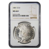 1881-s Morgan Dollar Ms-66+ Ngc