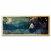 2023 500mg Gold Aurum Brown Bear Note (24k)