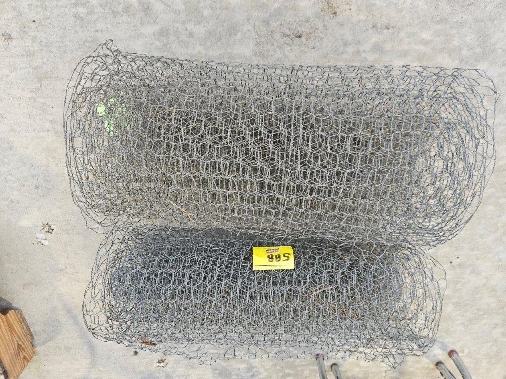 (2) PARTIAL ROLLS OF CHICKEN WIRE