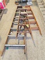 (3) WOODEN STEP LADDERS