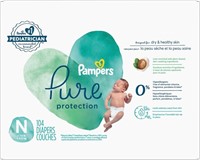 Pampers Diapers Size 0/Newborn, 104 Count - Pure