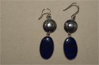 Sterling Lapis Lazuli Earrings