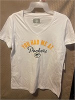 New Green Bay Packers women's short sleeve shirt M