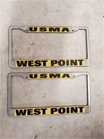 USMA West Point license tag frame