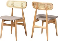 Baxton Studio Mid-Century Modern 2-Piece Chair Set