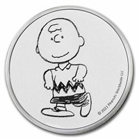 Peanuts Charlie Brown 1 Oz Silver Round