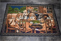 Vintage Dogs Playing Poker Tapestry. SEE Photos