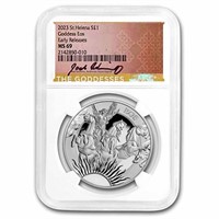 2023 1 oz Silver Eos and the Horses MS-69 NGC (ER)