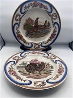 Plates 1895 Wong Lee heavy Porcelain