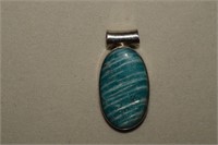 Sterling & Polished Stone Pendant