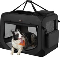 FEANDREA Dog Crate, Collapsible Pet Carrier, XXL