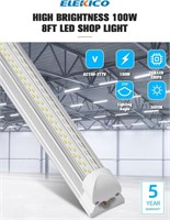 8FT LED Super Bright 100W Shop Lights, 10-Pack