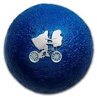 2022 1 Oz Silver E.t. Bicycle Over The Moon