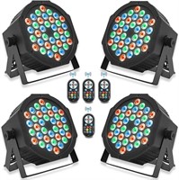 AKOZLIN 36 LEDs DJ Par Lights 4 Packs with Remote