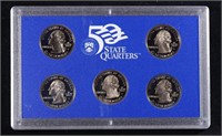 1999 United States Mint Proof Quarters 5 pc set No