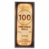 2023 100 Milligrams Gold Aurum Note Gold Bar (24k)