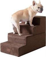 EHEYCIGA Dog Stairs for Small Dogs 18" H, 4-Step