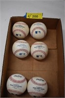 Six Official Major League Baseballs. Bud Selig &