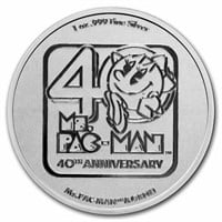 2021 1 Oz Silver Ms.pac-man 40th Anniversary Coin