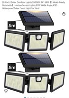 2-Pack] Solar Outdoor Lights