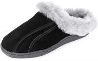 Mosa Women's Fluffy Sheepskin Collar Slippers
