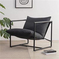 ZINUS Aidan Sling Accent Chair - Dark Grey