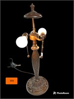 Thomas Kincaid Lamp No Shade, Brown - Works