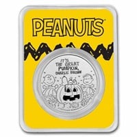 Peanuts Great Pumpkin 55th Anniv 1 Oz Silver