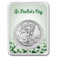 2023 1 Oz Silver Eagle St. Patrick's Day Card
