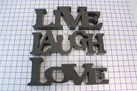 LIVE LAUGH LOVE 3 PC SIGN